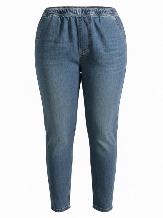 Just My Size Denim - Just My Size Women's Boot Cut Pull-On Jeans in Medium Blue